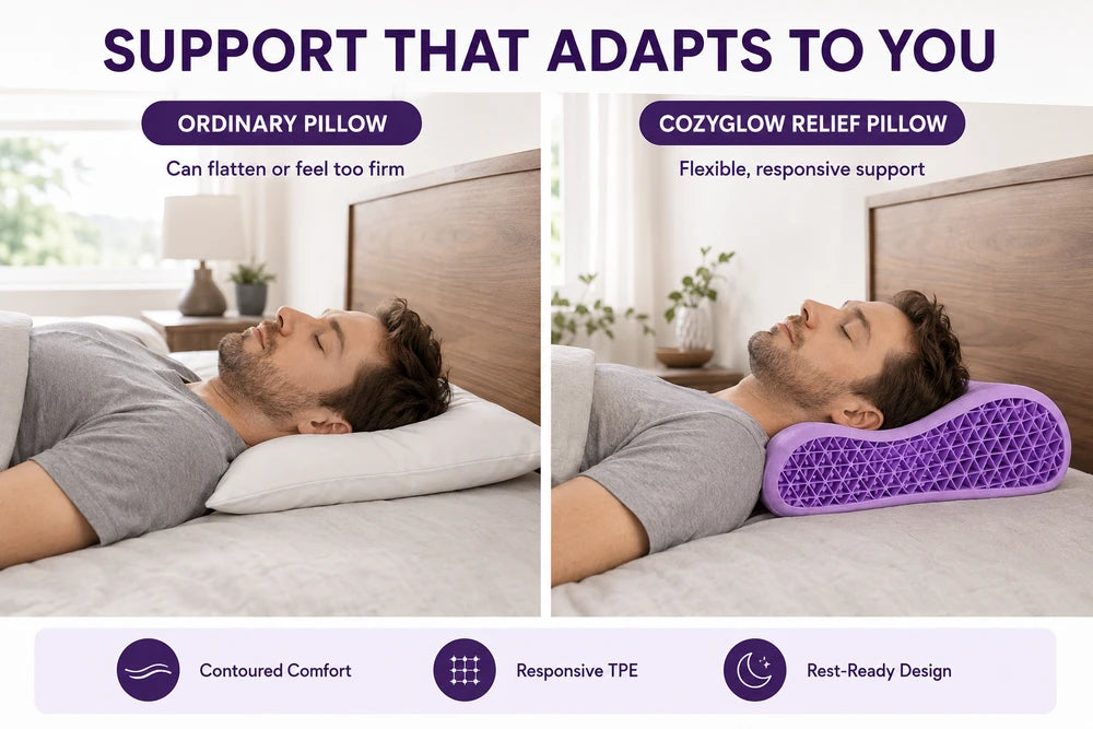 The CozyGlow Relief Pillow