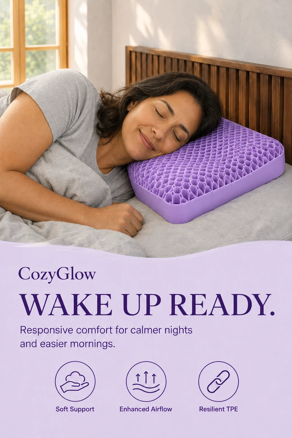 The CozyGlow Relief Pillow